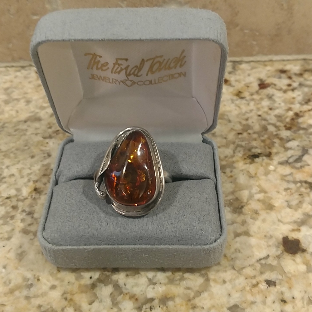 Amber ring